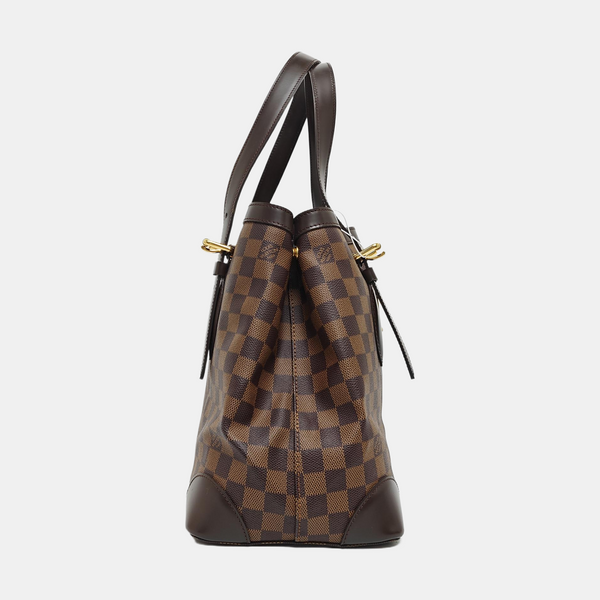 HAMPSTEAD MM Damier Ebene Coated Canvas Brown