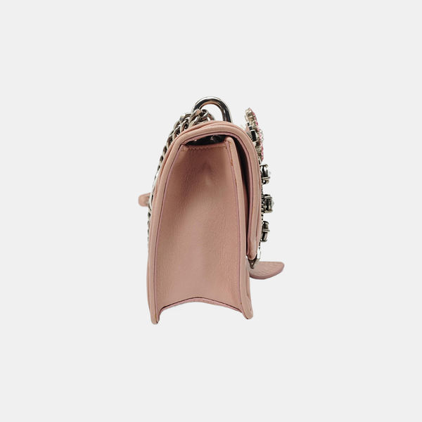 Miu Lady Quilted Lambskin Pink