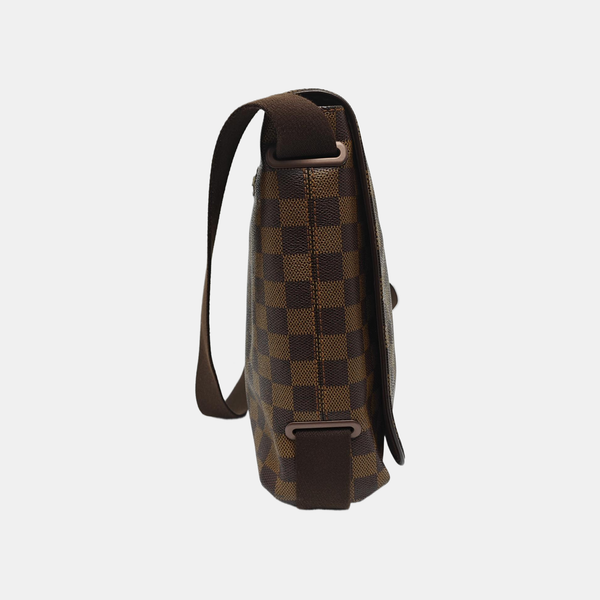 DISTRICT MM Damier Ebene Coated Canvas Brown