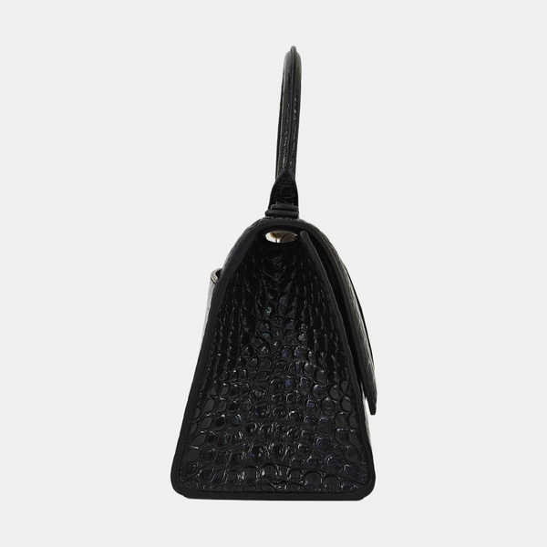Hourglass S Calfskin Black