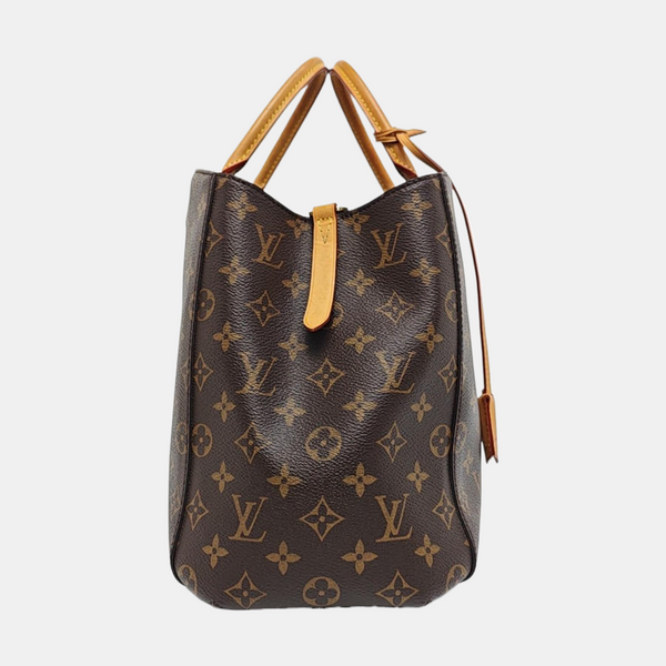 MONTAIGNE GM Monogram Coated Canvas Brown