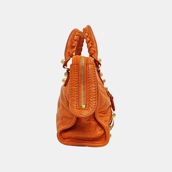 Classic City Mini Lambskin Orange
