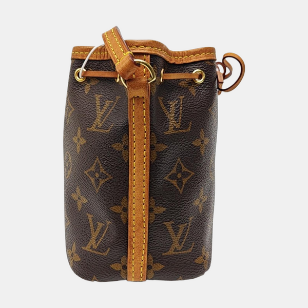 NÉONOÉ Nano Monogram Coated Canvas Brown