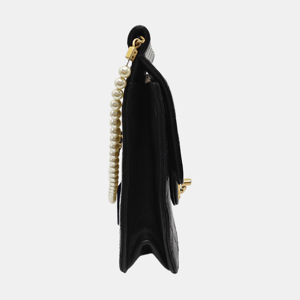 EX FLAP Quilted Calfskin Black