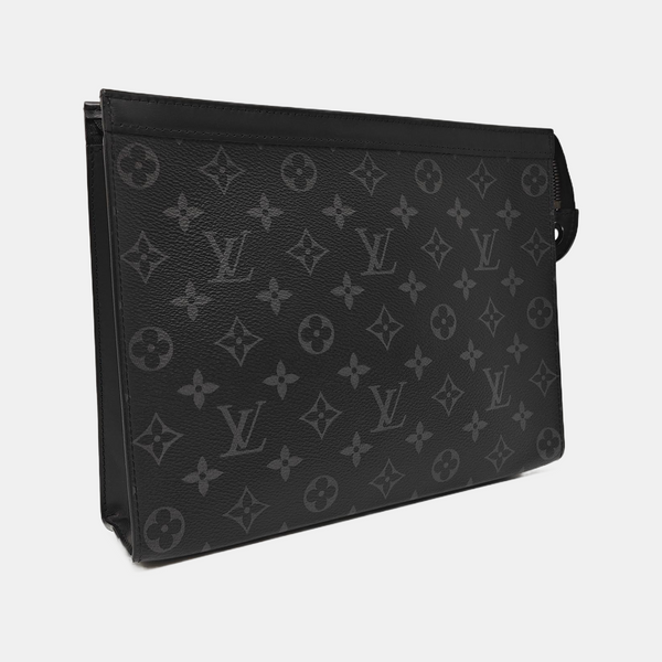 Pochette Voyag MM Monogram Coated Canvas Black