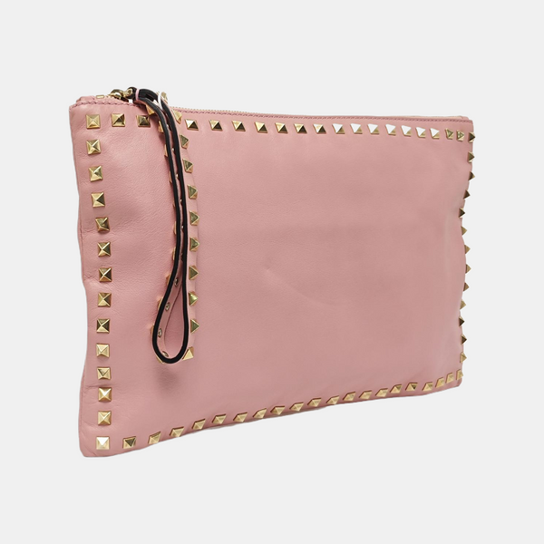 Rockstud Calfskin Pink