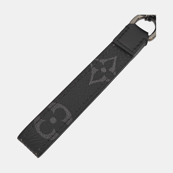 Coated Canvas Bag Charm Black