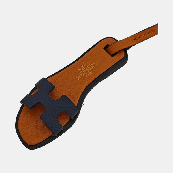 Leather Bag Charm Brown