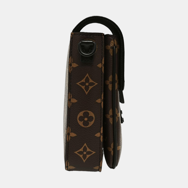 S LOCK Mini Monogram Coated Canvas Brown