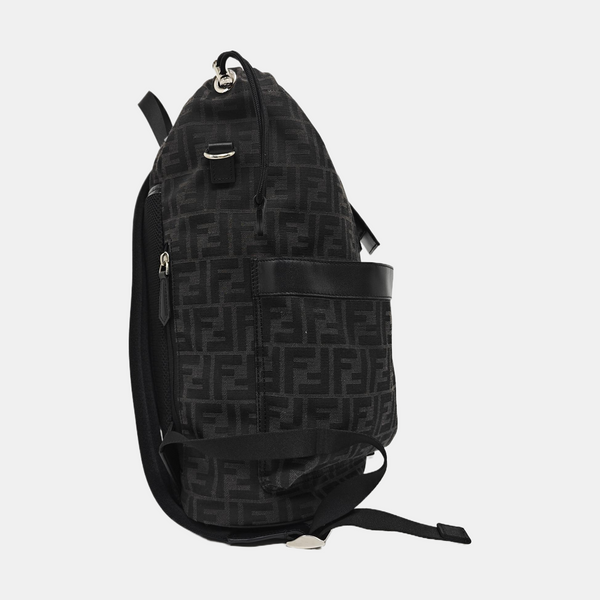 FENDI Strike Medium Canvas Black