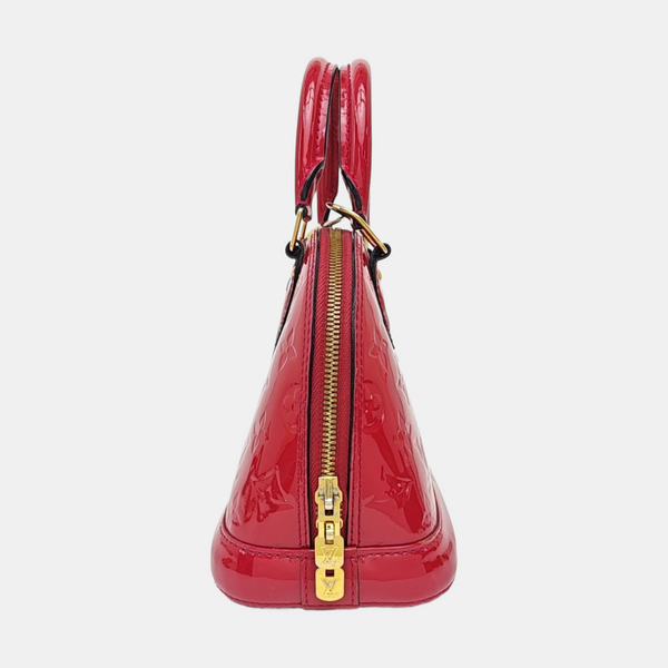 ALMA BB Monogram Patent Leather Red