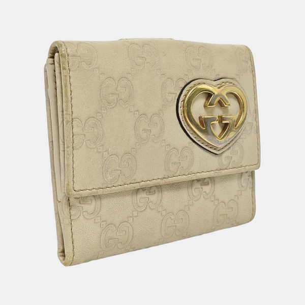 Lovely Monogram Calfskin Beige Wallet