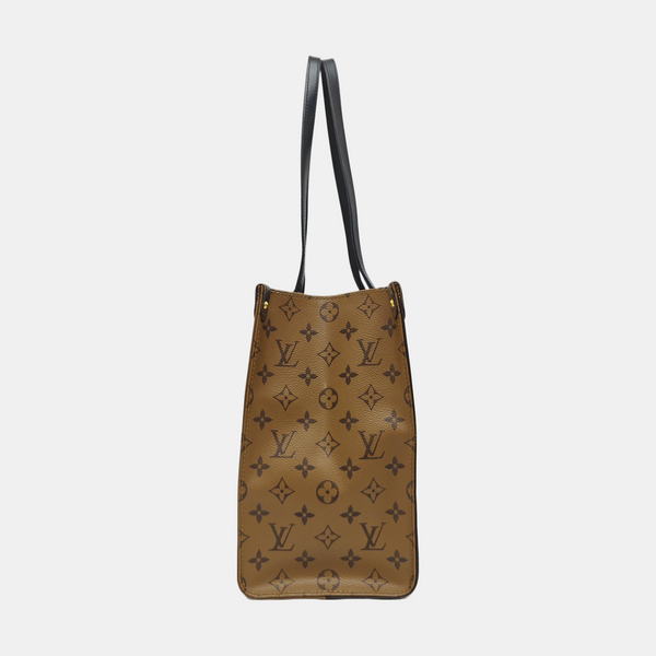 ONTHEGO MM Monogram Coated Canvas Brown