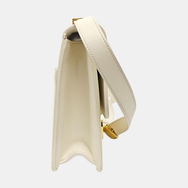 30 Montaigne Calfskin White