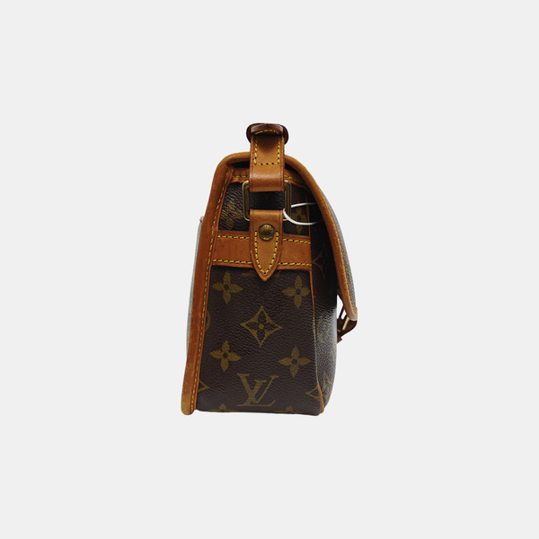 SOLOGNE PM Monogram Coated Canvas Brown