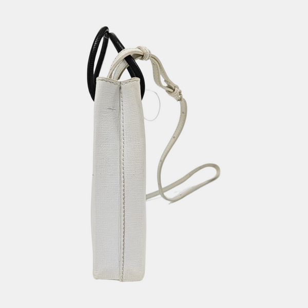 Shopping Bag Calfskin White