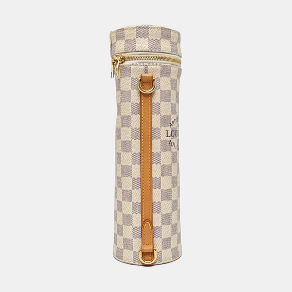 AZUR Damier Azur Coated Canvas White