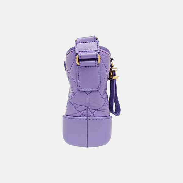 GABRIELLE Small Quilted Calfskin Purple