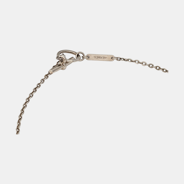 Cordage Metal Silver Necklace