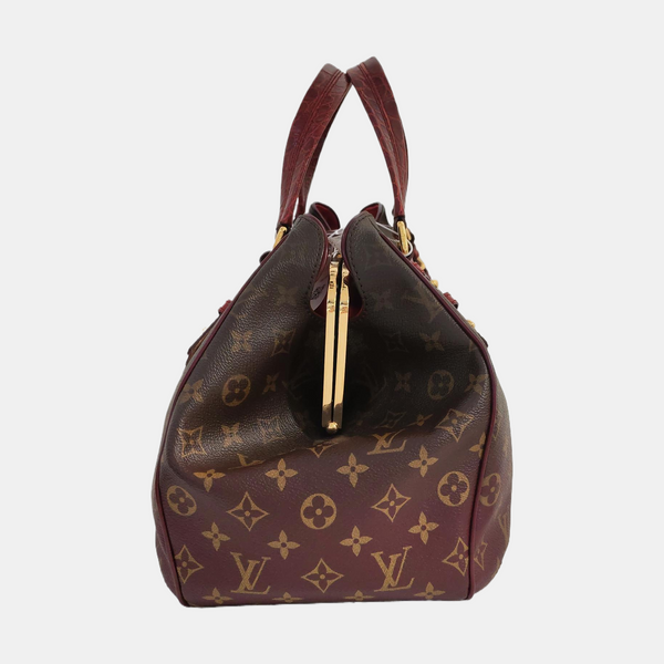 GRIET Monogram Coated Canvas Brown