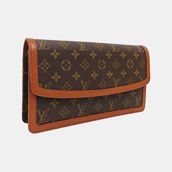 DAME GM Monogram Coated Canvas Brown