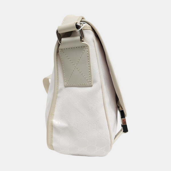Monogram Coated Canvas White