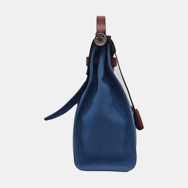 Authenticated pre-owned Herbag 31 Canvas Blue - Shoulder Bag at Looply