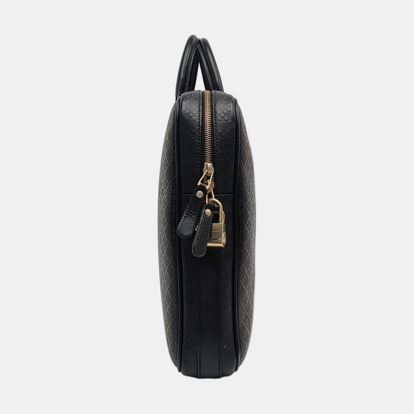 Calfskin Top Handle Bag Black
