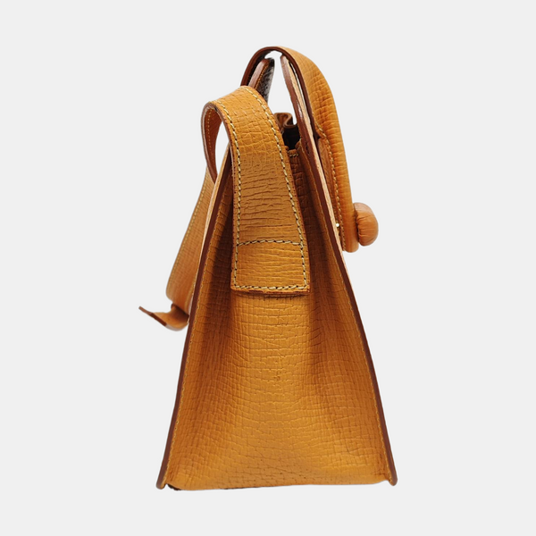 Calfskin Shoulder Bag Orange
