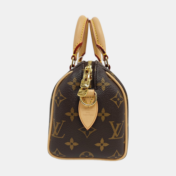 SPEEDY 20 Monogram Coated Canvas Brown