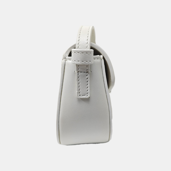 Calfskin Shoulder Bag White