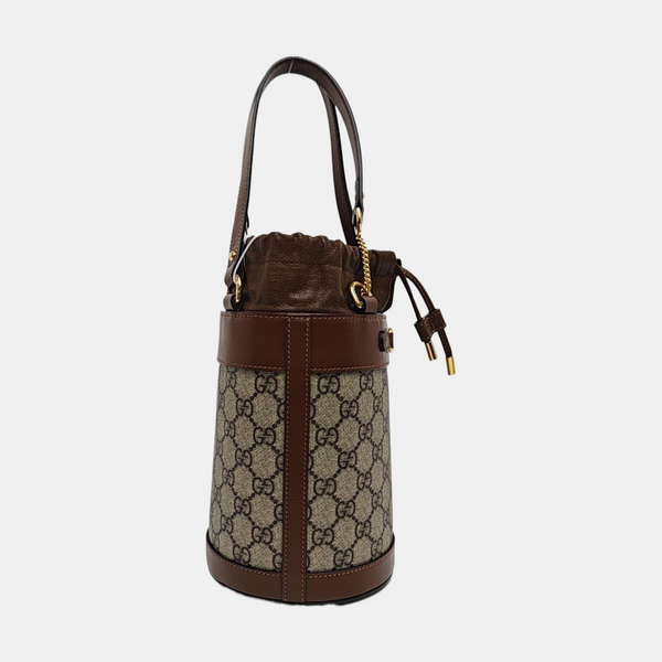 Horsebit 1955 Small Coated Canvas Beige
