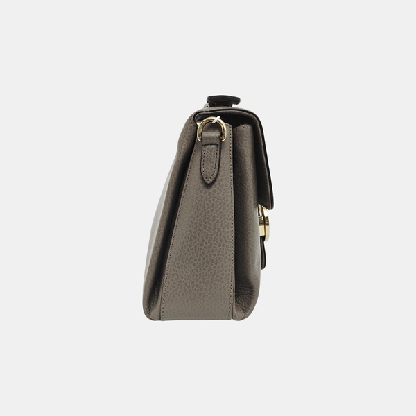 Interlocking G Large Calfskin Gray