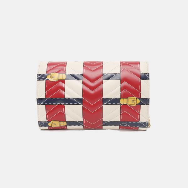 Authenticated pre-owned GG Marmont Mini Quilted Calfskin Multicolor - Shoulder Bag at Looply