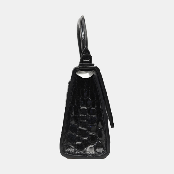 Hourglass Mini Calfskin Black