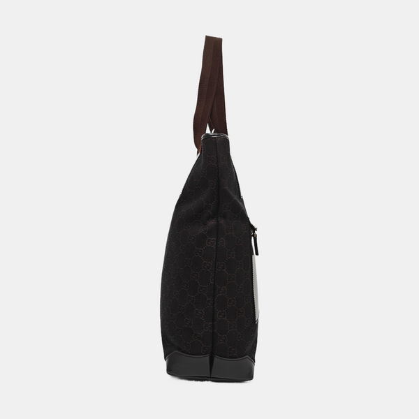 Monogram Canvas Tote Bag Brown