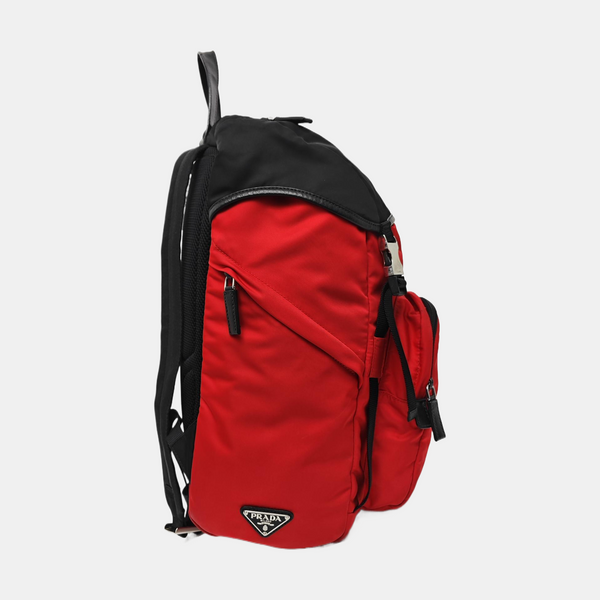 Nylon Backpack Red