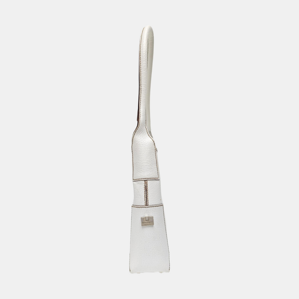 Calfskin Top Handle Bag White