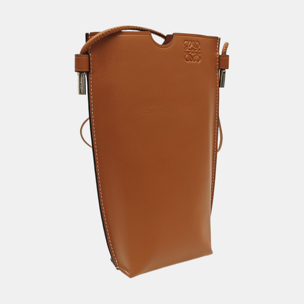 Calfskin Shoulder Bag Brown