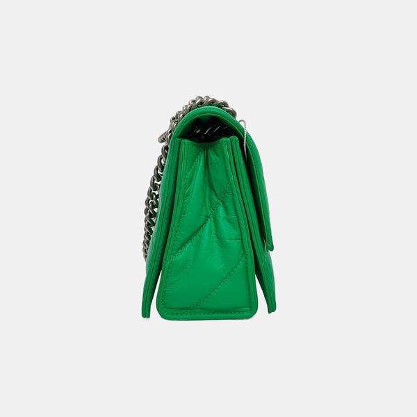 Crush Small Quilted Calfskin Green