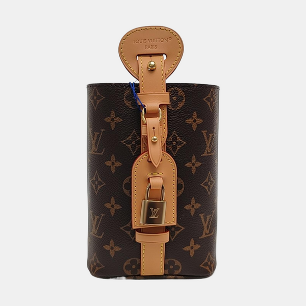 ALL IN BB Monogram Coated Canvas Brown