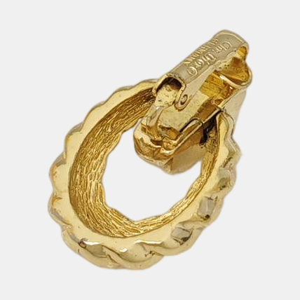 Metal Gold Clip On Earrings