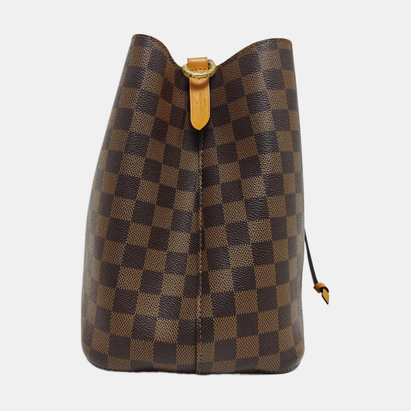 NÉONOÉ MM Damier Ebene Coated Canvas Brown