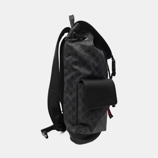 GG Supreme Monogram Coated Canvas Black