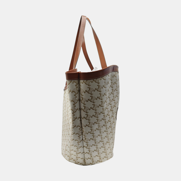 COUFFIN Large Coated Canvas White
