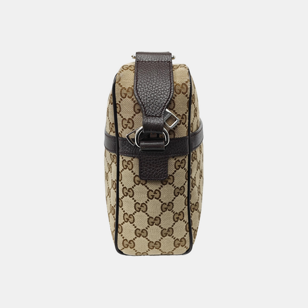 Monogram Canvas Shoulder Bag Beige