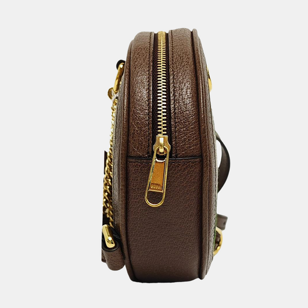 Ophidia Mini Monogram Coated Canvas Beige
