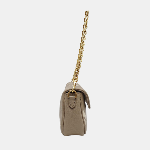 IVY Monogram Calfskin Gray