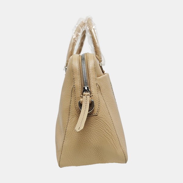 Calfskin Shoulder Bag Beige
