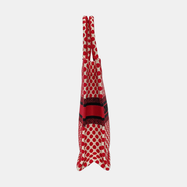 Authenticated pre-owned Book Tote Oblique Canvas Red - Tote Bag at Looply